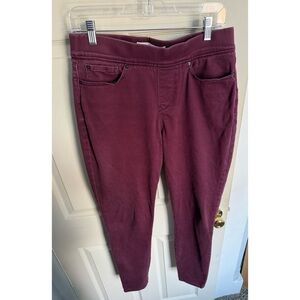 Levi’s 10L Totally Shaping Skinny Pants Burgundy Size 30 x 32 Long/Tall Inseam